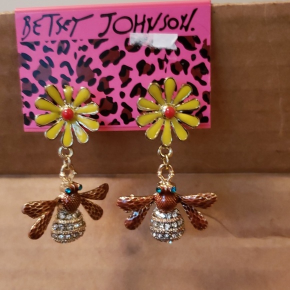 Betsey Johnson Jewelry - Betsey Johnson bee earrings  brand new